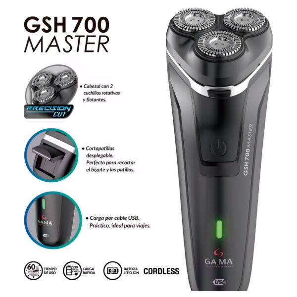 Afeitador Ga.Ma GSH 700 inalámbrica