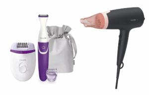 Depilador Philips BRP 505 y Secador de cabello Philips BHD 350