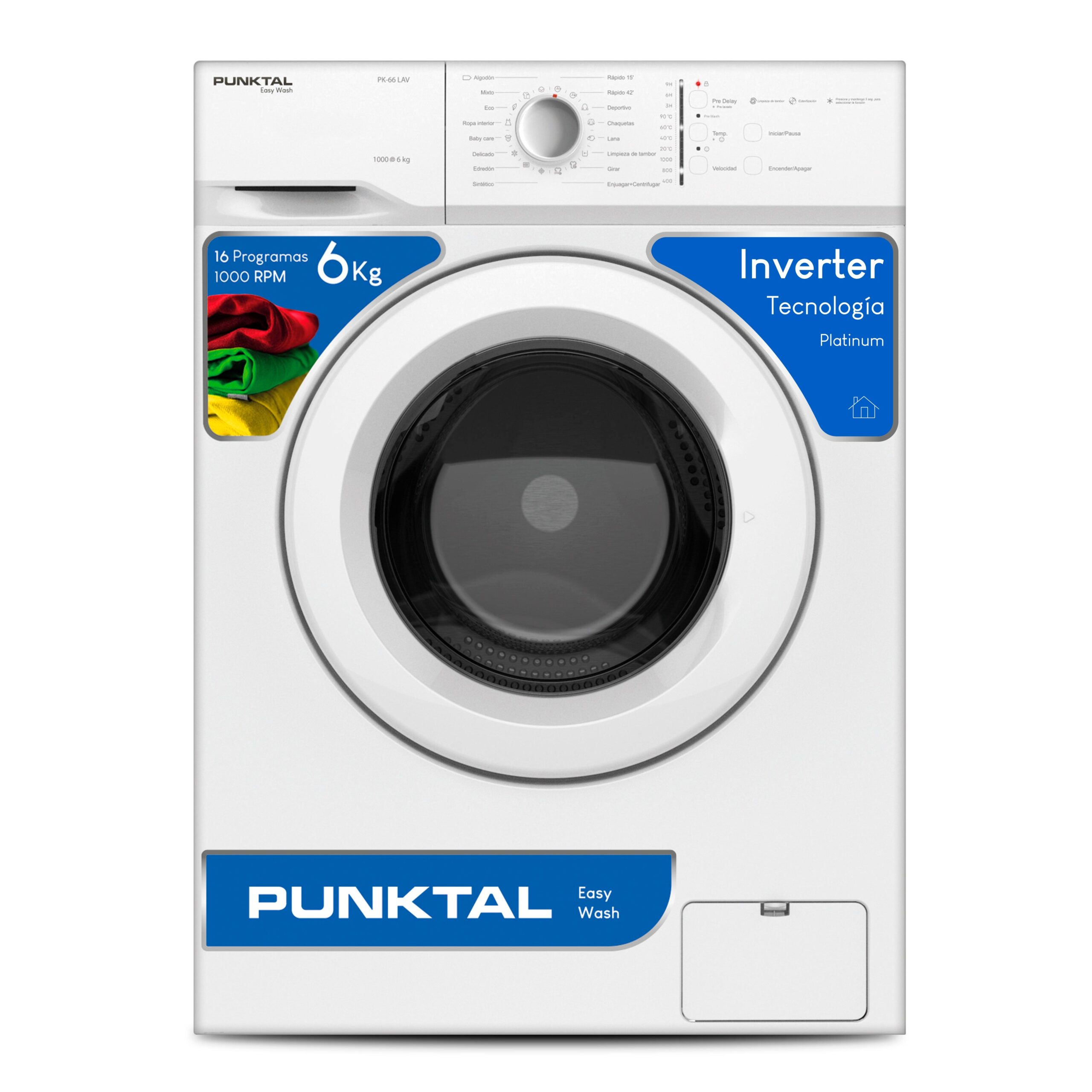 Lavarropas Punktal PK66 inverter