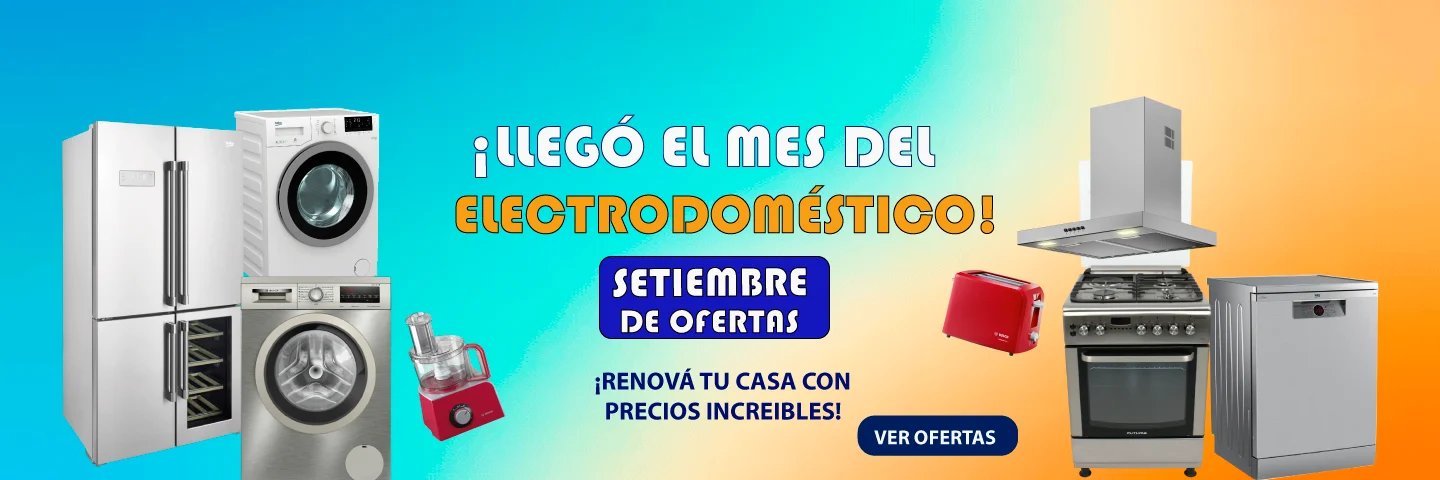 Banner en degrade con promoción de ofertas por el mes de setiembre.